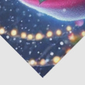 Decoupage Pink Bubblegum Christmas Santa Seidenpapier (Ausschnitt)