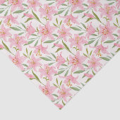 Decoupage Pink Lilien Blumenfarbe Seidenpapier (Ausschnitt)