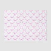 Decoupage Pink Ribbon Bows Birthday Party Seidenpapier (Vorderseite)