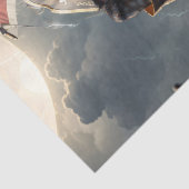 Decoupage - Piratenkapitän tapfer Katze - Seidenpapier (Detail)