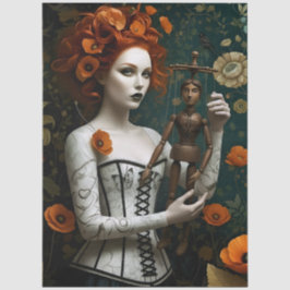 Decoupage Poetic Gothic Motifs Seidenpapier