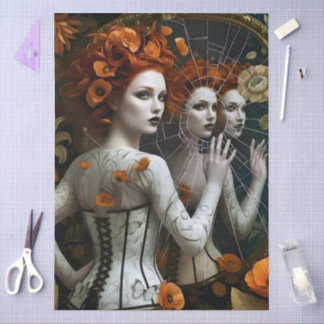 Decoupage Poetic Gothic Motifs Seidenpapier