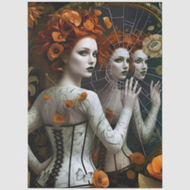 Decoupage Poetic Gothic Motifs Seidenpapier