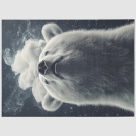 Decoupage Polar Bear Cloud Smoke Dunkler Hintergru Seidenpapier