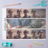 Decoupage Police Tribute Handsaws Seidenpapier (Basteln)