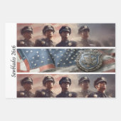 Decoupage-Polizei-Tribut-Handsägen  Geschenkpapier Set (Vorderseite 2)