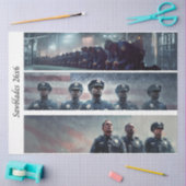 Decoupage-Polizei-Tribut-Handsägen Seidenpapier (Basteln)