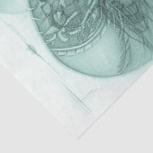 Decoupage Portrait Design monochromatische Cowgirl Seidenpapier (Ausschnitt)