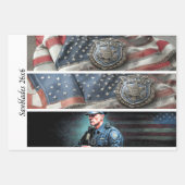 Decoupage Proud Firefighters American Flag  Geschenkpapier Set (Vorderseite 3)