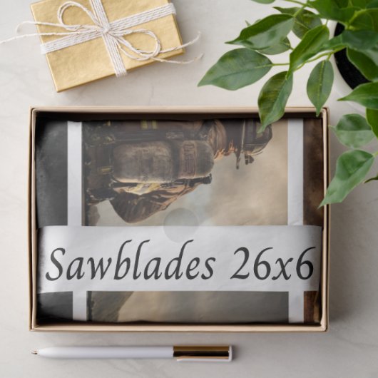 Decoupage Proud Firefighters American Flag Seidenpapier (Geschenk)