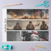 Decoupage Proud Firefighters American Flag  Seidenpapier (Basteln)