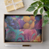 Decoupage Psychedelic Cheshire Cat Fantasy Art Seidenpapier (Geschenk)