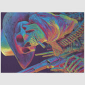 Decoupage Psychedelic Cowboy Skeleton Halloween Seidenpapier (Vorderseite)