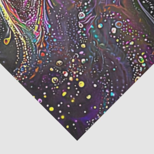 Decoupage Psychedelic Whimsical Osterkanbit Seidenpapier (Ausschnitt)