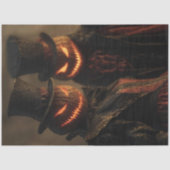 Decoupage Pumpkin Jack-o-Lantern Halloween Gothic Seidenpapier (Vorderseite)