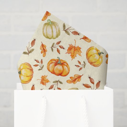 Decoupage Pumpkins Halloween-Erntedank Seidenpapier (Geschenktüte)