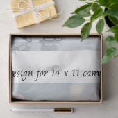 Decoupage Rabbit Skating 11x14 Canvas Coasters Seidenpapier (Geschenk)