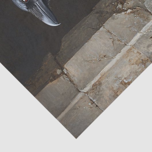 Decoupage Raven und Amethyst Gothic Seidenpapier (Detail)