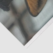 Decoupage Red Fox Steampunk Karierter Anzug Seidenpapier (Ausschnitt)