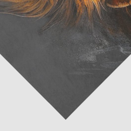 Decoupage Regal Lion Wildlife Gentleman's Haven Seidenpapier (Ausschnitt)