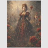 Decoupage Regal Queen Hearts Enchanted Garden Seidenpapier (Vorderseite)