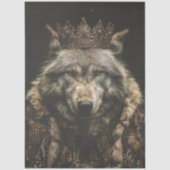 Decoupage Regal Royalty Wolf  Portrait Seidenpapier (Vorderseite)