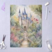 Decoupage Retro Fairytale Castle Seidenpapier (Basteln)