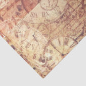 Decoupage Retro Vintage Uhr Steg Punk Weihnachten Seidenpapier (Ausschnitt)