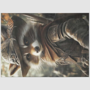 Decoupage Robin Hood Raccoon Woodland Hero Seidenpapier