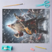 Decoupage Rock'n'Roll Santa Claus Seidenpapier (Basteln)