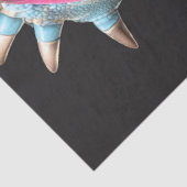 Decoupage Rockstar Chameleon Fur Feather Funk Band Seidenpapier (Ausschnitt)