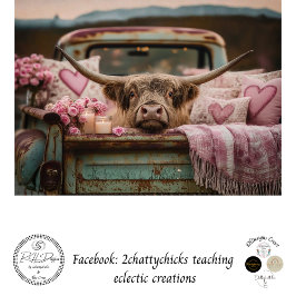 Decoupage Romantic Highland Vintage Valentine Day Seidenpapier