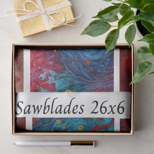 Découpage Roter Mohn Schmetterling Frau Kosmische Seidenpapier (Geschenk)