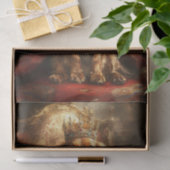 Decoupage Royal Crown Dackel Gold Throne Seidenpapier (Geschenk)