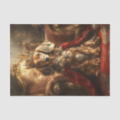 Decoupage Royal Crown Dackel Gold Throne Seidenpapier (Vorderseite)