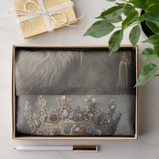 Decoupage Royal Great Pyrenäen genannt Gunner Seidenpapier (Geschenk)