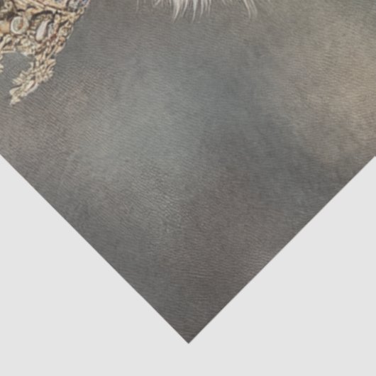 Decoupage Royal Great Pyrenäen genannt Gunner Seidenpapier (Ausschnitt)