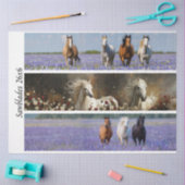 Decoupage Running Horses Rustic Wild Horse Handsaw Seidenpapier (Basteln)