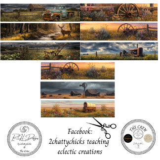 Decoupage Rustic 26x6 Handsaw Art Panels Geschenkpapier Set