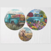 Decoupage Rustic Charm 12" 8" rounds Seidenpapier (Vorderseite)