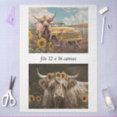 Decoupage Rustic Charm Highland & Vintage Truck Seidenpapier (Basteln)