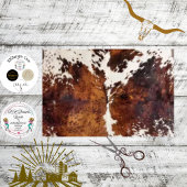 Decoupage Rustic Cowhide Western  Seidenpapier