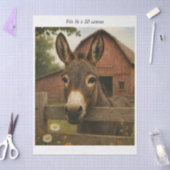 Decoupage Rustic Donkey Barn Farmhouse 16x20 Seidenpapier (Basteln)