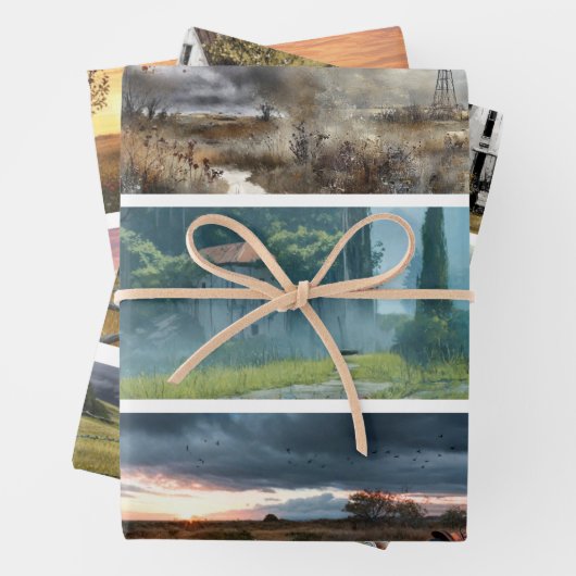 Decoupage Rustic Farm Style 26x6 for Handsaws Geschenkpapier Set (Beispiel)