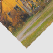 Decoupage Rustic Gelbe Barn Windmill Willow Trees Seidenpapier (Ausschnitt)