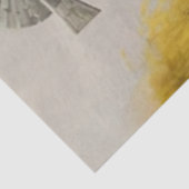 Decoupage Rustic Landschaft Windmill Gelb Seidenpapier (Detail)