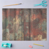 Decoupage Rusty Tin Weathered Metal Seidenpapier (Basteln)