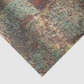 Decoupage Rusty Tin Weathered Metal Seidenpapier (Ausschnitt)