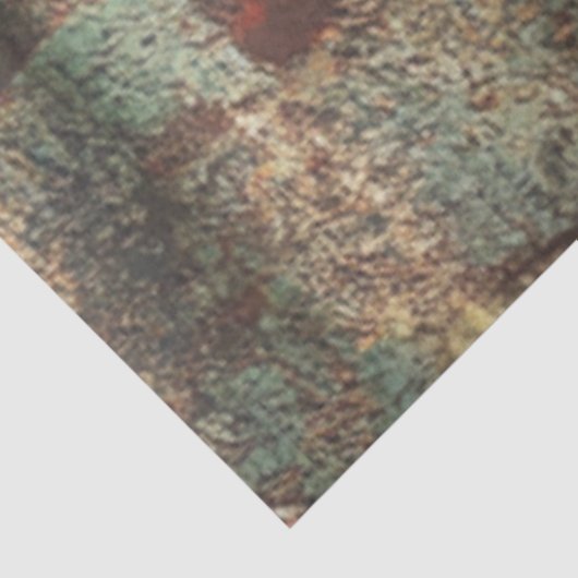 Decoupage Rusty Tin Weathered Metal Seidenpapier (Ausschnitt)