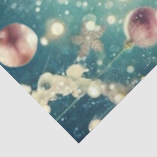 Decoupage Santa Blowing Bubble Gum in Pink Seidenpapier (Ausschnitt)